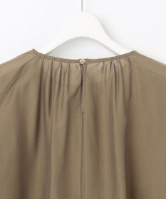 自由区 【洗える】キュプラコットンツイルプルオーバー ブラウス