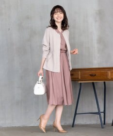 Tiaclasse L 【洗える】スタイルアップも叶うヴィンテージサテンワンピース