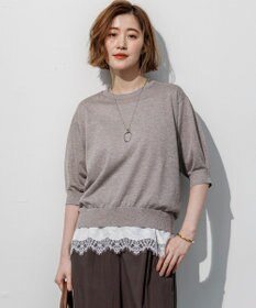 23区 【先行予約】オータムメタリック パフスリーブ ニット Tシャツ
