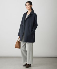 J.PRESS LADIES L ウールナイロンリバー テーラード コート