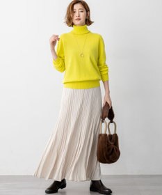 23区 L 【滝沢眞規子さん着用/Oggi掲載/洗える】ピュアカシミヤ タートルネック ニット