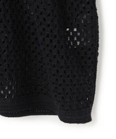 UNFILO L クロシェレースニット ハーフスリーブ プルオーバー