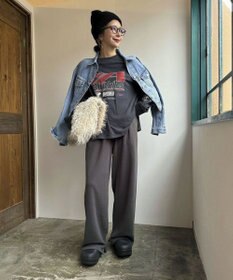 Green Parks タック入り裏起毛スウェットパンツ