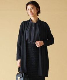 自由区 【洗える】ウールニットコンビジャージー ライトアウター