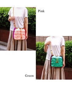 tsumori chisato CARRY スカラップレース ショルダーバッグ 【おしゃれな刺繍＆スポーティーな雰囲気をミックス】