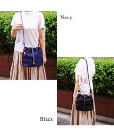 tsumori chisato CARRY スカラップレース ショルダーバッグ 【おしゃれな刺繍＆スポーティーな雰囲気をミックス】