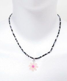 WEGO Lフラワーカラービーズネックレス