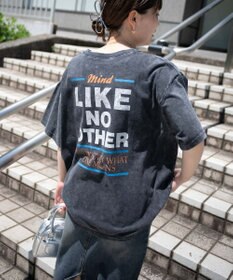 WEGO 【綿100%】ヴィンテージウォッシュグラフィックTシャツ