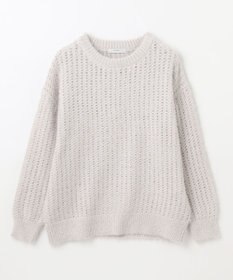 ANY 【洗濯機可】フェザーメッシュニット