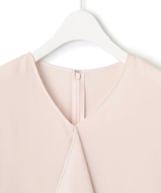 ICB 【洗える】BackSatinAmunzen フリルブラウス