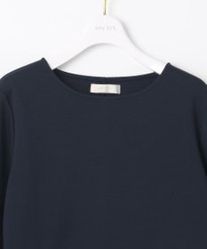 ANY SIS 【洗える】異素材コンビペプラム トップス