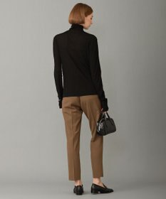 ICB L 【新色追加・洗える】 パウダリーリブ ハイネックプルオーバー