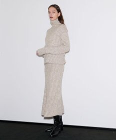 JOSEPH ファジーケーブル　ハイネックニット