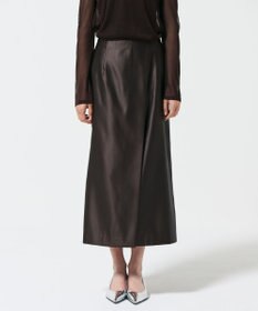 GRACE CONTINENTAL コーティングラップスカート