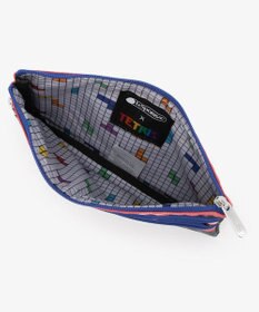 LeSportsac 3ZIP COSMETIC/テトリスフォーリングブロックス/ピンク