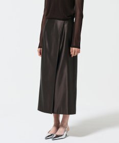 GRACE CONTINENTAL コーティングラップスカート