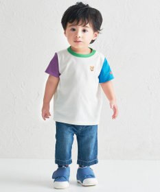 MIKI HOUSE HOT BISCUITS 【70-120cm】【Everyday Series】ワンポイント 半袖Tシャツ