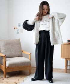 WEGO 【軽量】ブラッシュニットBIGカーディガン