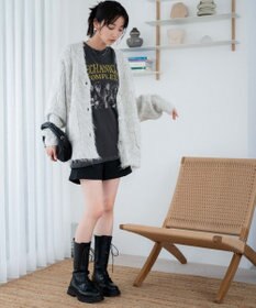 WEGO 【軽量】ブラッシュニットBIGカーディガン