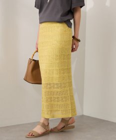 AMERICAN HOLIC レース編みニットタイトスカート