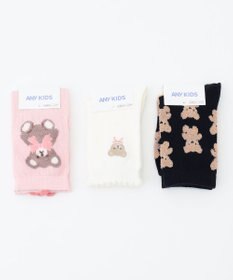 ANY KIDS 【3点セット】ソックス （くま）