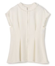 uncrave リネンライクツイル ジレブラウス