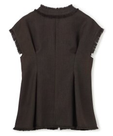 uncrave リネンライクツイル ジレブラウス