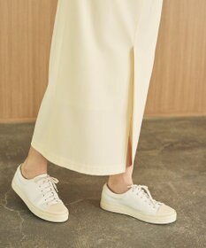 #Newans 【洗濯機可能/ウエストゴム】ロングナロースカート