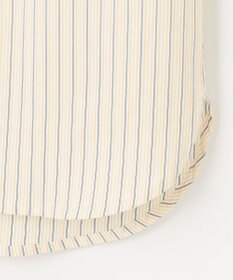 J.PRESS LADIES 【洗える】BEZ ドビーストライプ フリルネック ブラウス