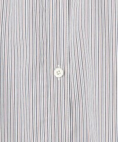 J.PRESS LADIES 【洗える】BEZ ドビーストライプ フリルネック ブラウス