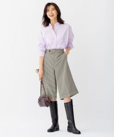 23区 ライトツイード チェック ハーフパンツ