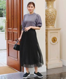 Tiaclasse 【洗える】ラメニットトップス