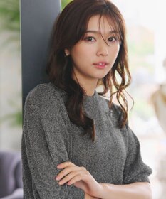 Tiaclasse 【洗える】ラメニットトップス