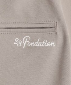 23区GOLF 【23Fondation/MEN】【ストレッチ】ツータックルーズ  テーパードパンツ