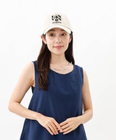 AURORA 【 LANVIN COLLECTION（ランバン コレクション） 】ＪLロゴ刺しゅうキャップ