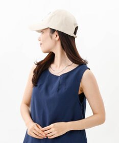 AURORA 【 LANVIN COLLECTION（ランバン コレクション） 】ＪLロゴ刺しゅうキャップ