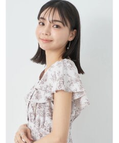 earth music&ecology フラワーフレアワンピース