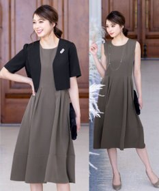 Tiaclasse L 【洗える】ボレロ＆ワンピースセット