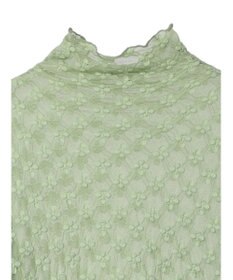 earth music&ecology ハイネックシアーフラワーインナー