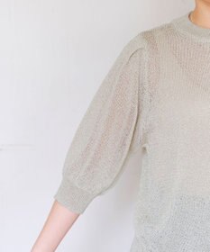 Tiaclasse 【洗える】ラメニットトップス