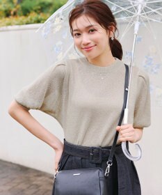 Tiaclasse 【洗える】ラメニットトップス