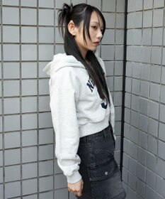 WEGO グラフィックショートZIPパーカー