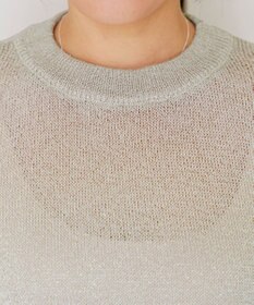 Tiaclasse 【洗える】ラメニットトップス