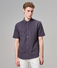 JOSEPH HOMME 【WEB・一部店舗限定】 ドライサッカーストレッチ　半袖レギュラーカラーシャツ