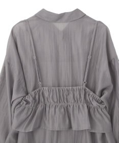 Green Parks 【WEB限定】ＳＥＴ２点フリルビスチェ＋シャツチュニックⅡ