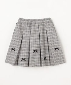 ANY KIDS リボン×チェック プリーツスカパン