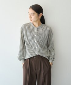 YECCA VECCA 2way裾アレンジパール釦ブラウス