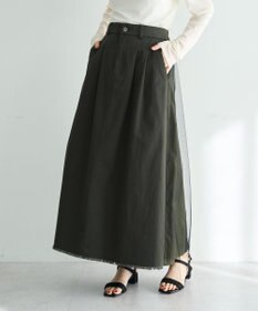 YECCA VECCA 異素材MIXロングスカート