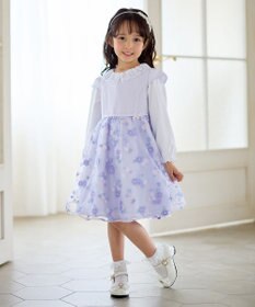 ANY KIDS 花柄刺繍ワンピース