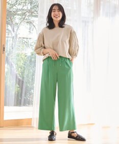 ANY L 【ウエストゴム】イージケア美脚パンツ ワイド